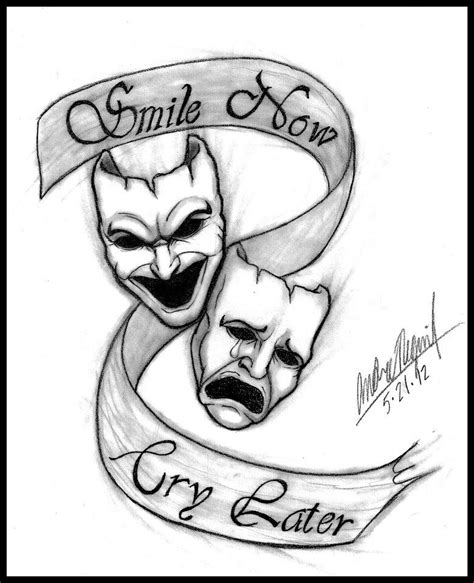 Smile Now Cry Later Sketch 🤡 // Tattoo Design ️ // Full Tutorial Of Drawing // ‎@galleryofPMHello friends,If you new here, welcome to my channel -(GALLER...